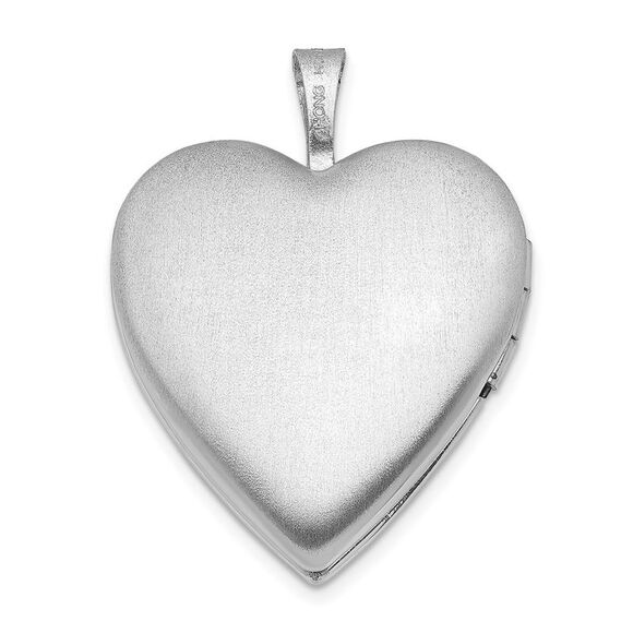 Sterling Silver 20mm Scrolled Heart Locket - Picture 3 of 6